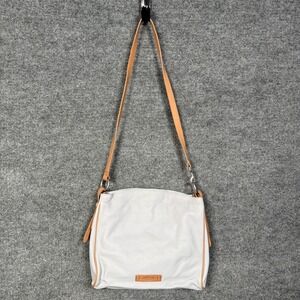 American Leather Co Hobo Crossbody Bag Leather Dean Double Entry Oasis Gray Blue